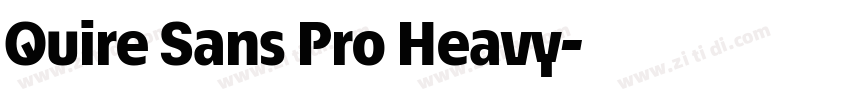 Quire Sans Pro Heavy字体转换